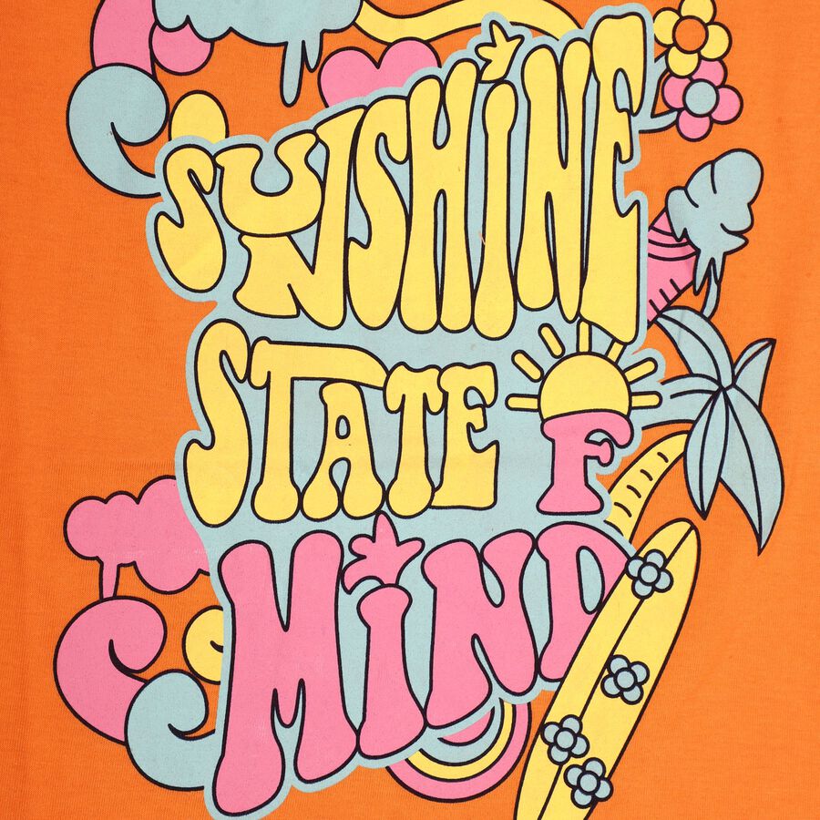 Girls' T-Shirt, Orange, large image number null