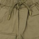 Boys' Olive Green Regular Fit Cargo Trousers, ओलिव, small