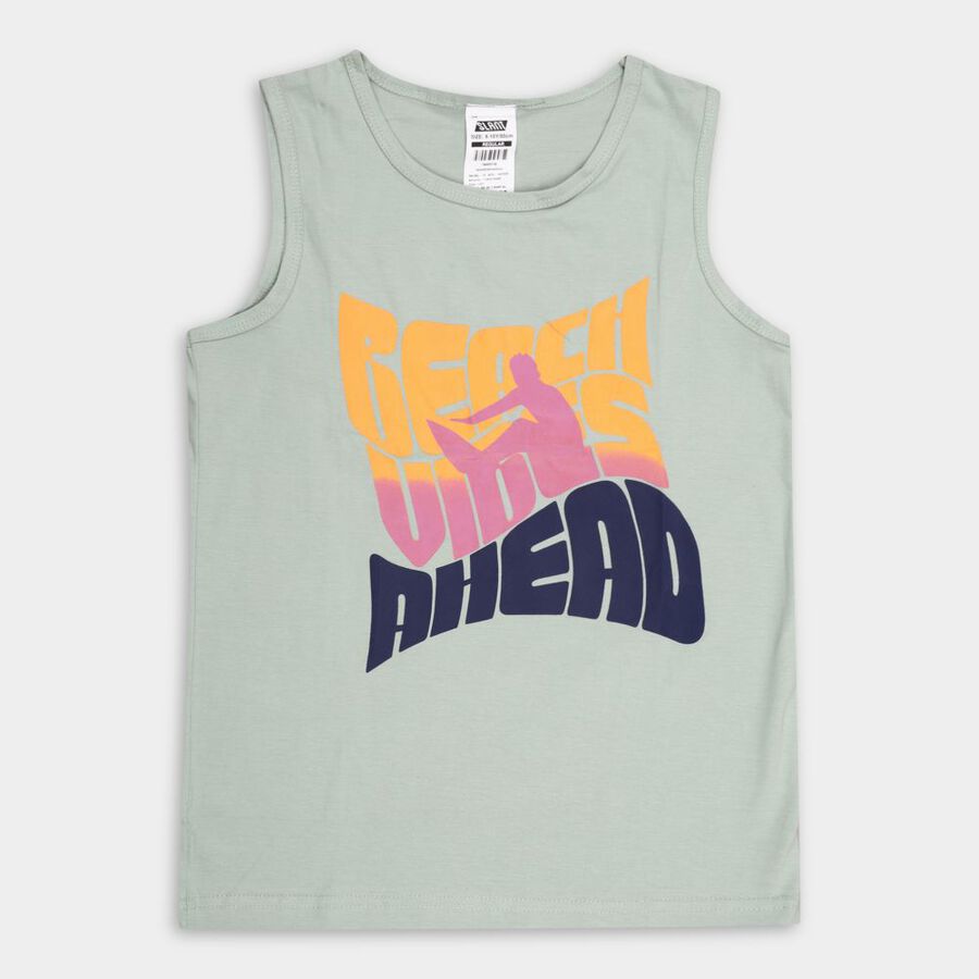 Boys' T-Shirt, हल्का ग्रे, large image number null