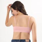 Women's Soft Pink Cotton Blend Scoop Neck Bralette, Light Pink, small image number null