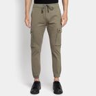 Men's Slim Fit Casual Trousers, हल्का हरा, small image number null
