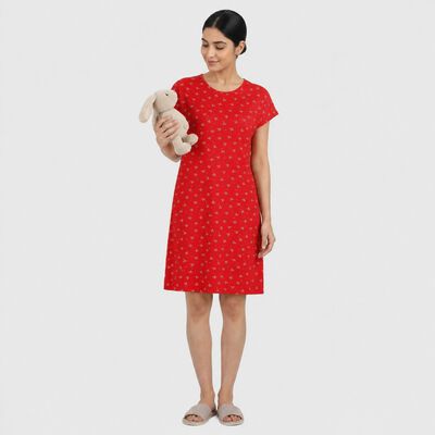 Women's Red Minimalist Nighty
