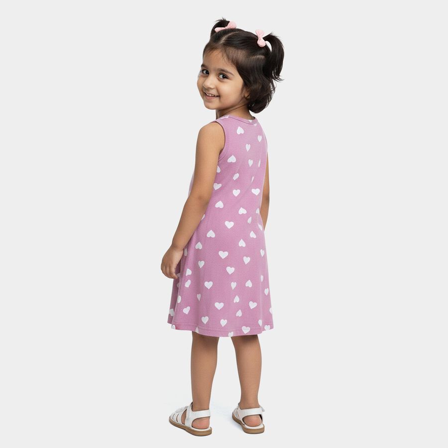 Girls' Frock, Pink, large