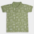 Boys' 100% Cotton Half Sleeves T-Shirt , Olive, small image number null