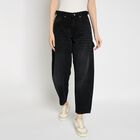 Ladies' 100% Cotton Jeans , Black, small image number null