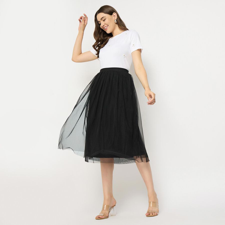 Ladies' Cotton Top, सफ़ेद, large image number null