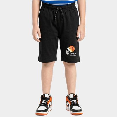Boys' Grey Relaxed Fit Jamaican Shorts