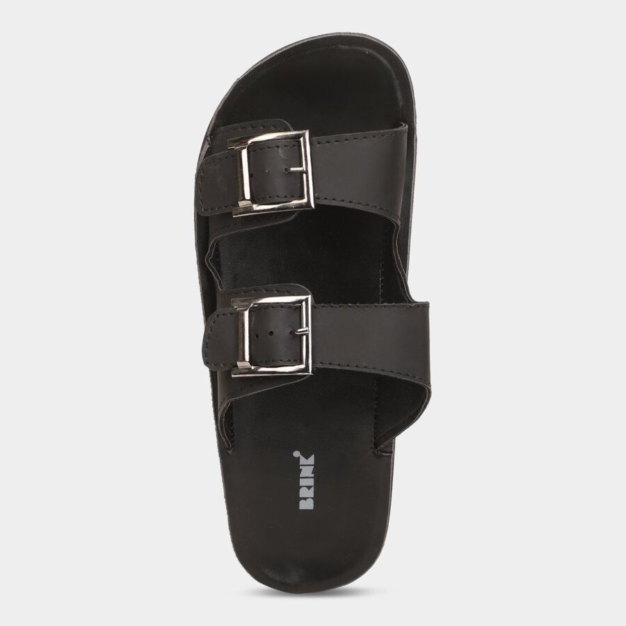 Mens Floater Sandals, काला, large image number null