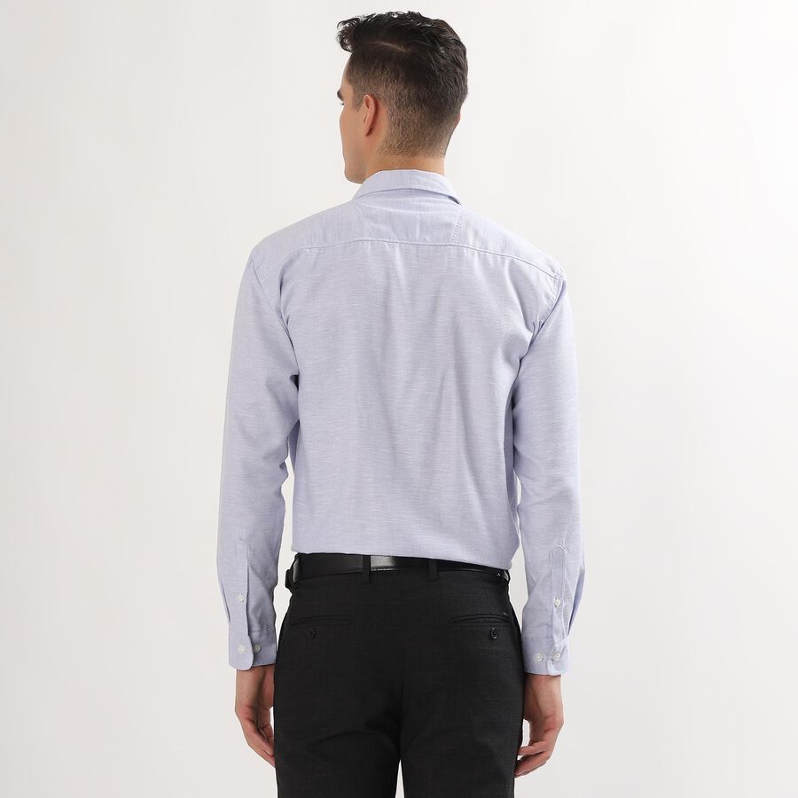 Men's Light Lavender Purple Slim Fit Casual Shirt, Purple, large image number null