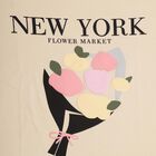 Girls' 100% Cotton T-Shirt, Off White, small image number null