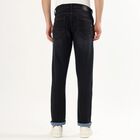 Men's Deep Charcoal Black Slim Fit Jeans, गहरा नीला, small image number null