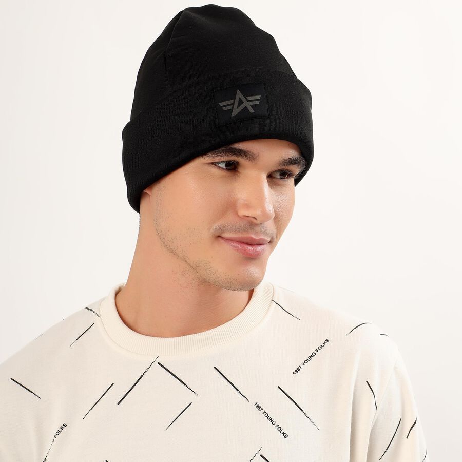 Men's Cap, काला, large image number null