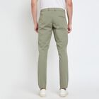 Men's 100% Cotton Slim Fit Casual Trousers, Light Green, small image number null