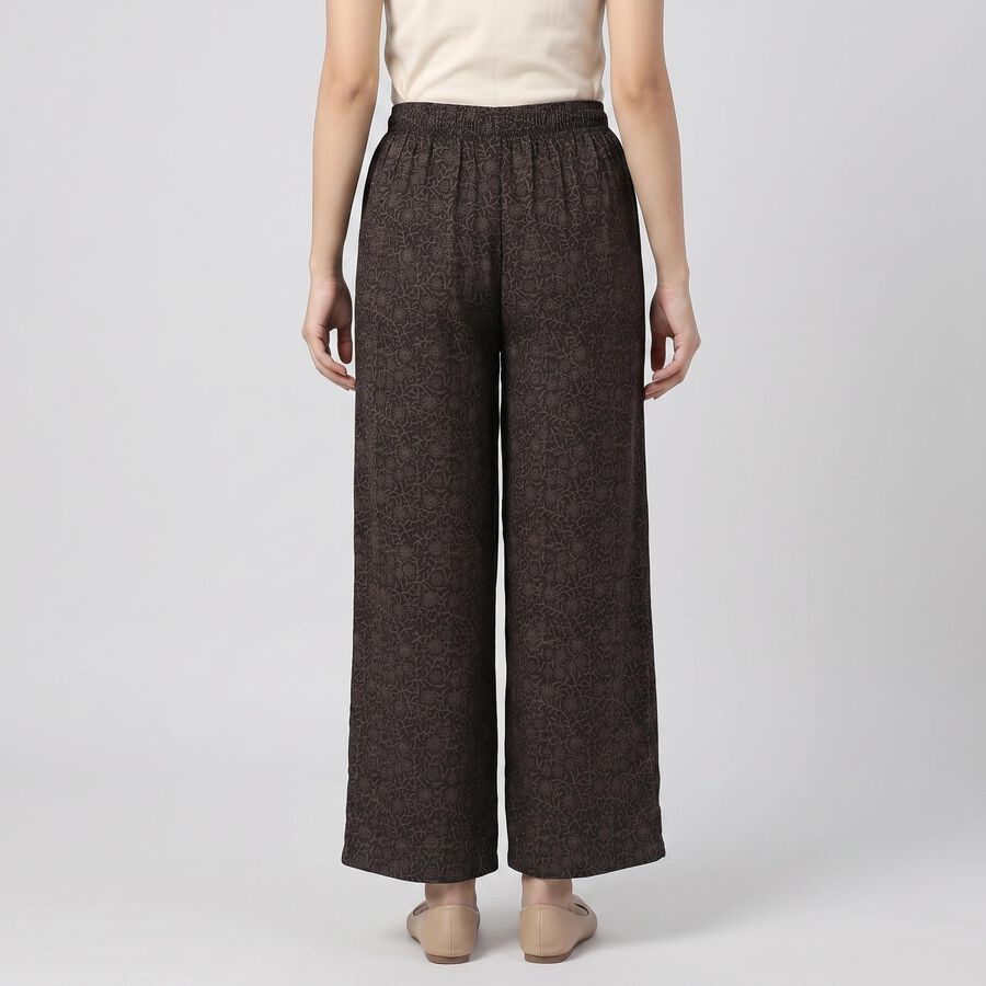 Women's Charcoal Palazzos, गहरा ग्रे, large