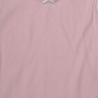 Girls Pink Cotton Round Neck Sleeveless Vest, Pink, small