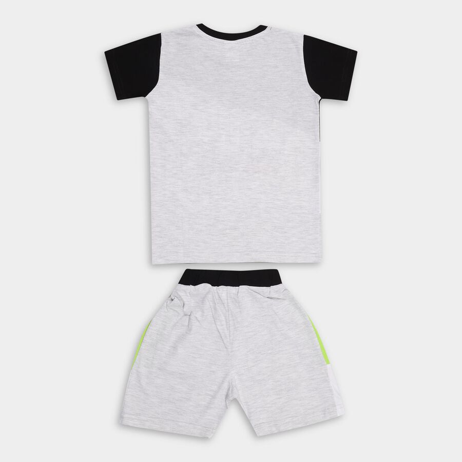 Boys' Knit Baba Suit , काला, large image number null