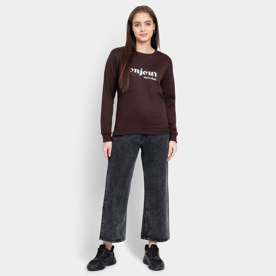Ladies' 100% Cotton Jeans, Black, large image number null