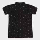 Boys' 100% Cotton Half Sleeves T-Shirt, काला, small image number null