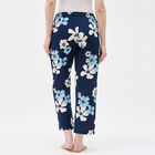 Women's Soft Lavender Purple Relaxed Fit Pyjama, नेवी ब्लू, small