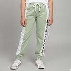 Girls' Light Sage Green Jogger Style Winter Pyjama, ओलिव, small image number null