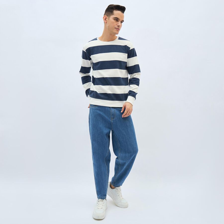 Men's Sweatshirt, Navy Blue, large image number null