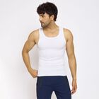 Men's 100% Cotton Gym T-Shirt, सफ़ेद, small