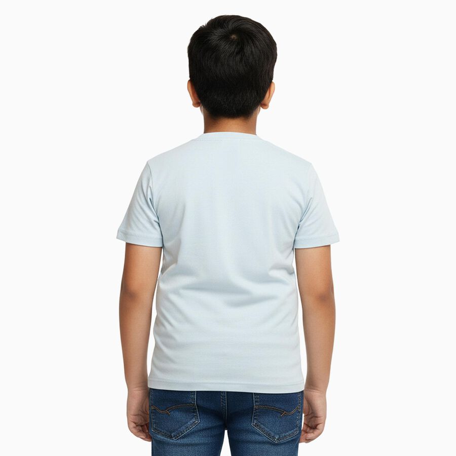 Boys' Half Sleeves T-Shirt, हल्का नीला, large image number null