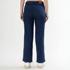 Women's Deep Indigo Wide-Leg Jeans, गहरा नीला, small image number null