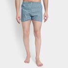 Cotton Checks Boxers, Navy Blue, small image number null
