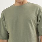 Men's Round Neck Half Sleeves T-Shirt, Light Green, small image number null
