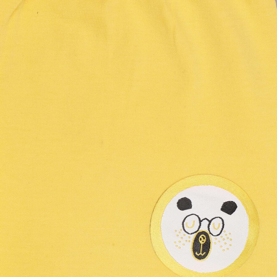 Infant Boys' 100% Cotton Baba Suit , Yellow, large image number null