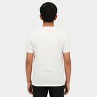 Boys' Half Sleeves T-Shirt, Off White, small