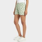 Women's Green Regular Fit Casual Shorts, हल्का हरा, small