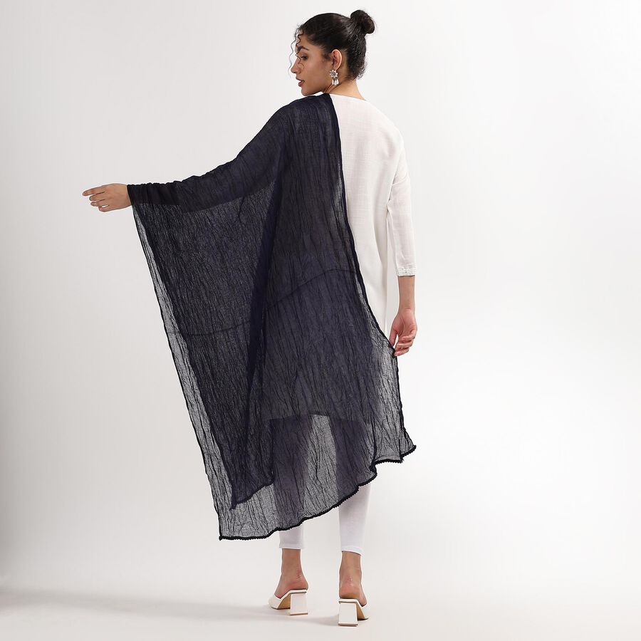 Ladies' Dupatta , Navy Blue, large image number null