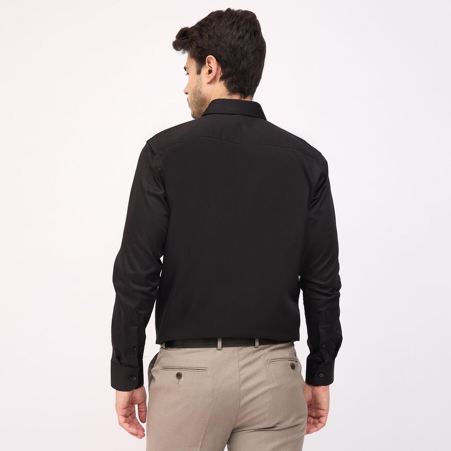 Men's Formal Shirt, काला, large image number null