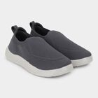 Men's Muted Charcoal Grey Slip-On Casual Shoes, ग्रे, small