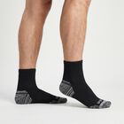 Men's Regular Fit Striped Pack of 3 Socks ( Blue, White, Black ), Navy Blue, small