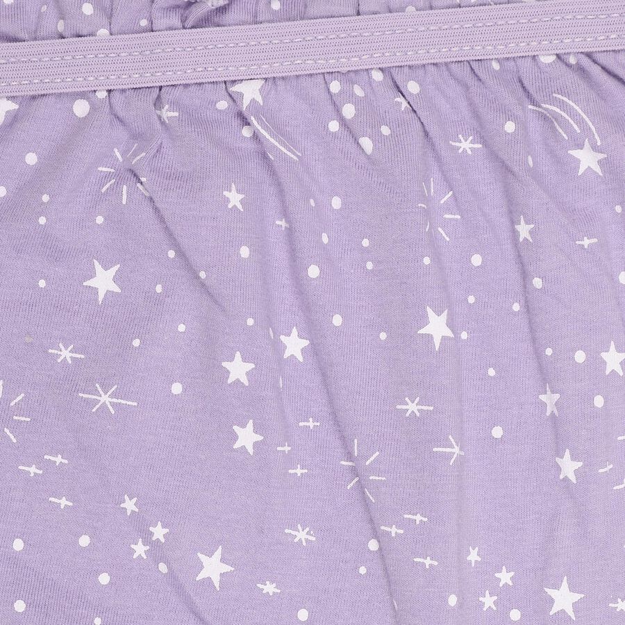 Girls' 100% Cotton Bloomer, Lilac, large image number null