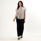 Women's Light Grey Half Sleeve Classic Casual Shirt, Light Grey, small