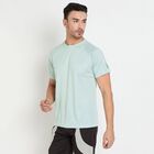 Men's Round Neck Half Sleeves T-Shirt, Light Green, small image number null