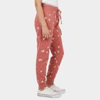 Girls Pink Regular Fit Solid Pyjama, हल्का गुलाबी, small