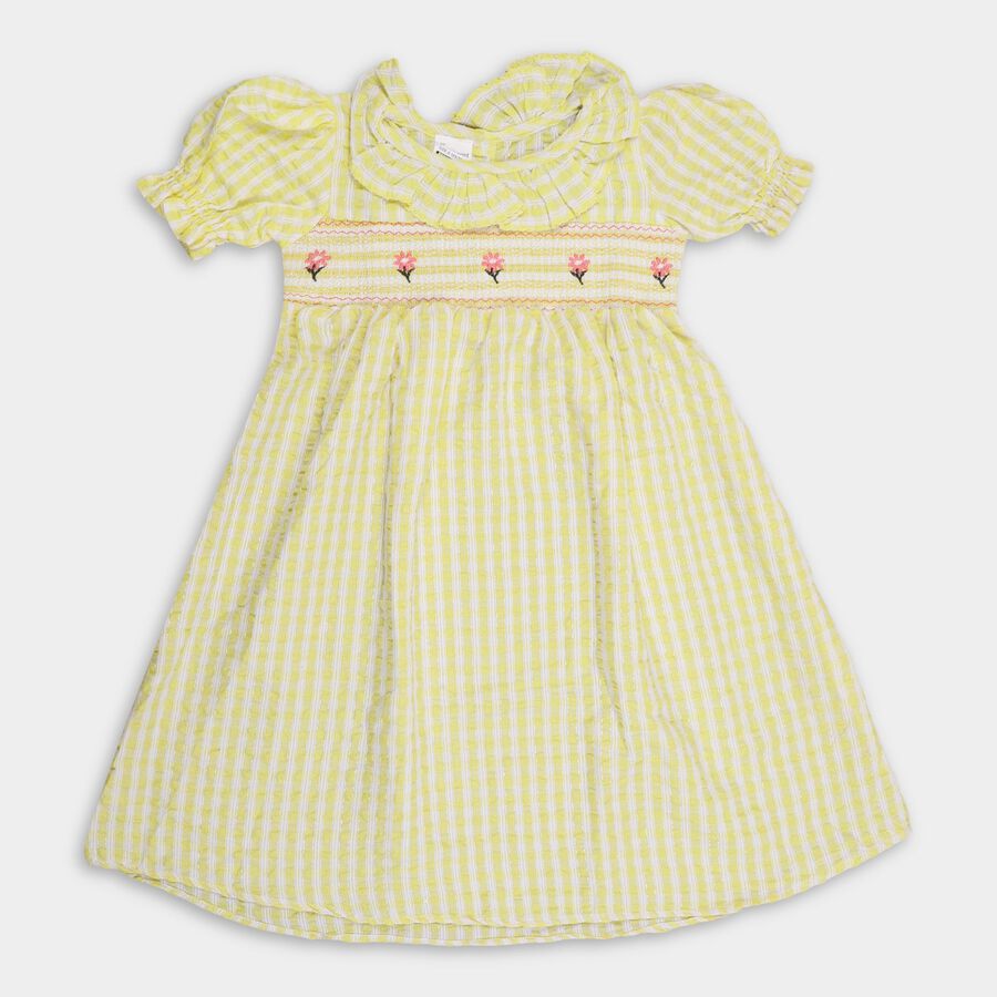 Girls' Dress, Yellow, large image number null