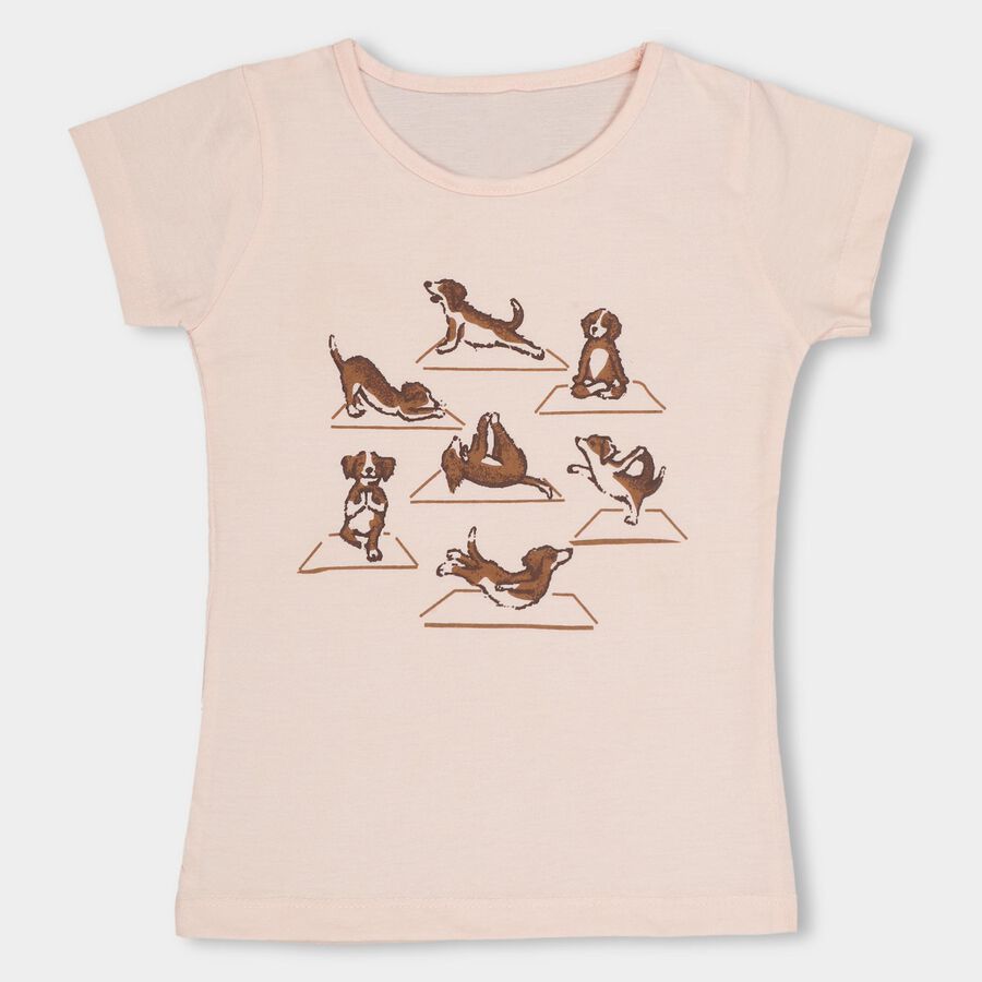 Girls' T-Shirt, Light Pink, large image number null