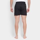 Men's Cotton Boxers, Black, small