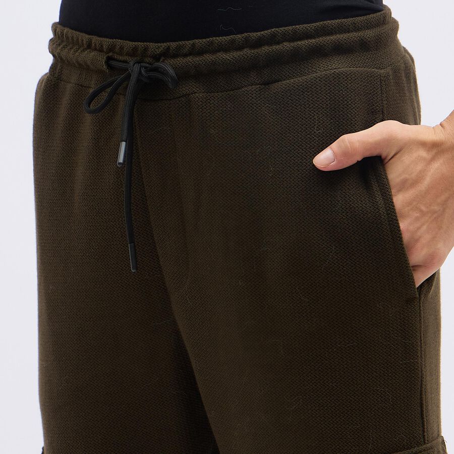 Men's Deep Olive Cargo Jogger, ओलिव, large image number null