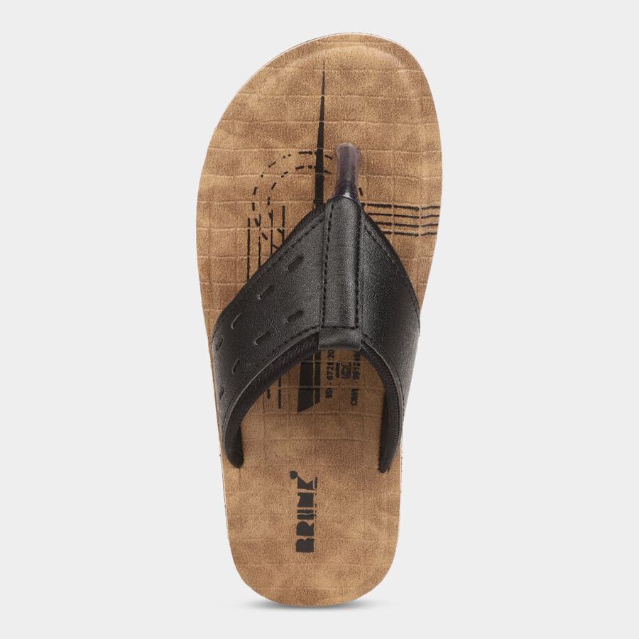 Mens Floater Sandals, काला, large image number null