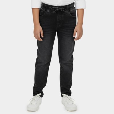 Boys' Charcoal Regular Fit Jeans