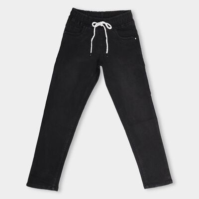 Kids' Washed Black Slim Fit Basic Jeans