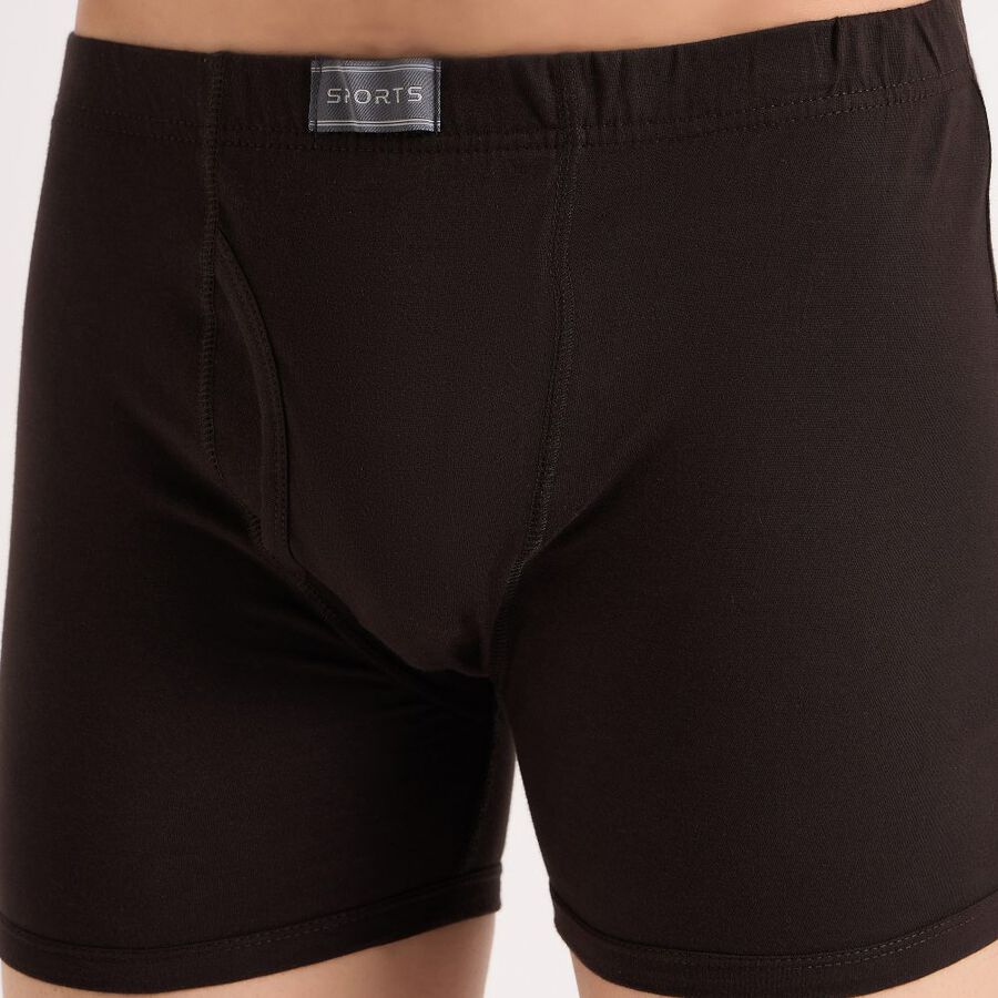 Men's Cotton Trunk, भूरा, large image number null