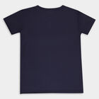 Boys' T-Shirt, Navy Blue, small